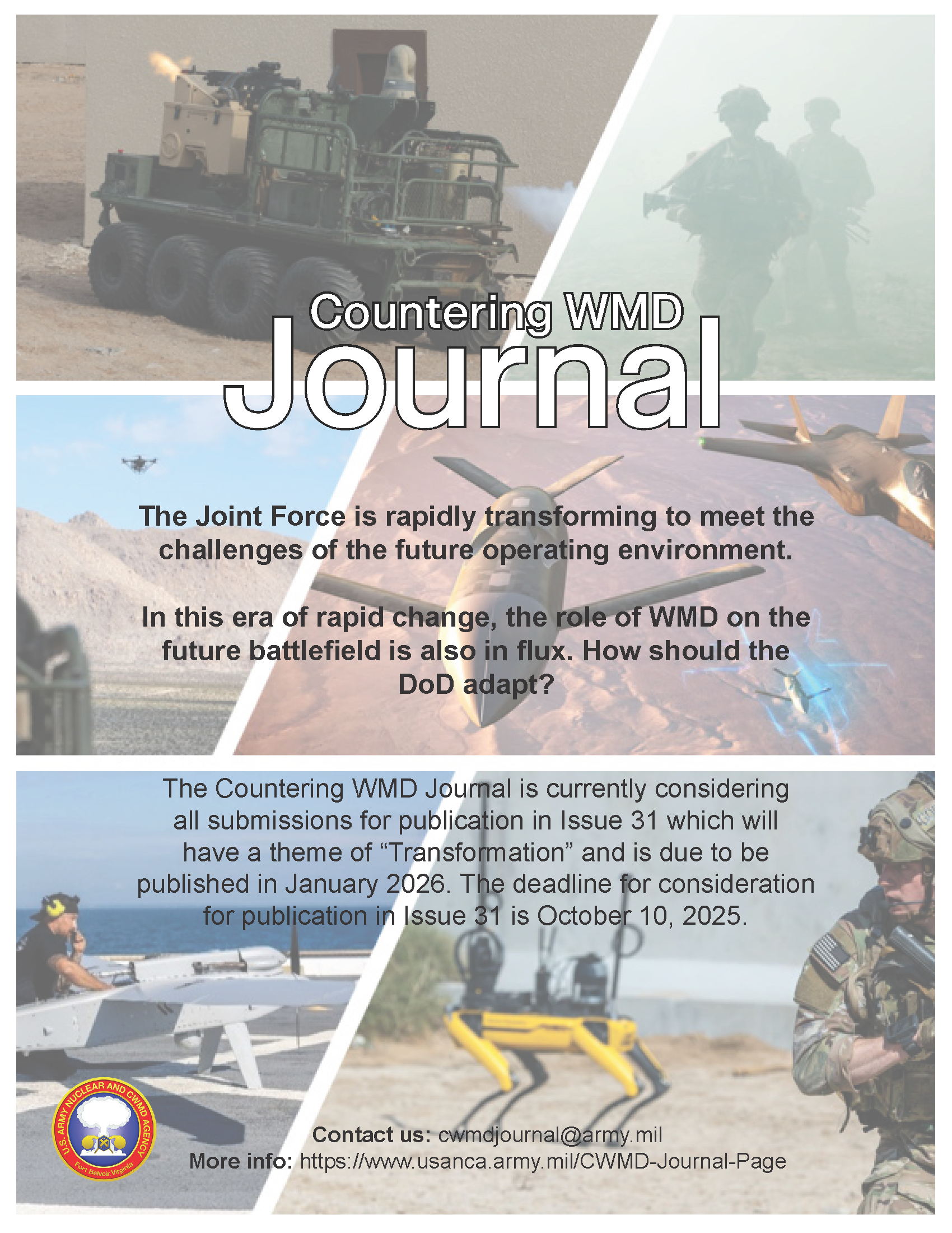 Call for Articles for Countering WMD Journal